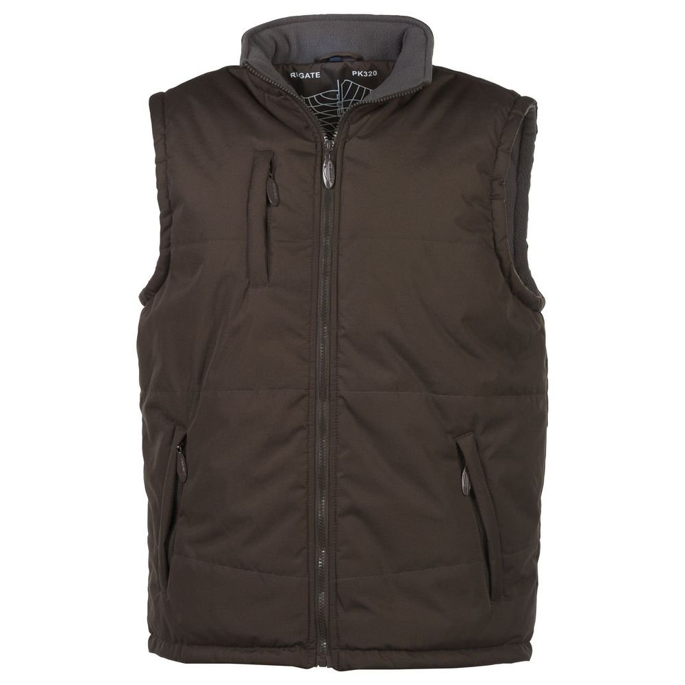 Chaleco sin mangas acolchado y polar rojo small