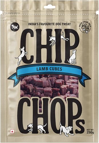 Image of Chip Chops Lamb Cubes Dog Treats, High Protein Low Fat Healthy Snacks, Training & Reward Treats, Suitable for All Dog Breeds 250g - Pack of 1