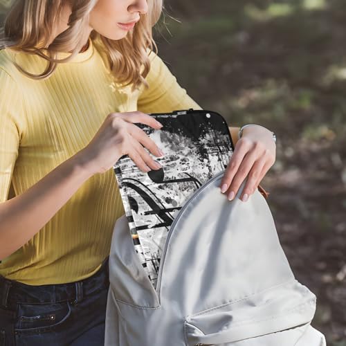 Funda para portátil 13-14 pulgadas impermeable negra miniatura 6