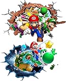 Décorations Murales Super Mario Sticker Mural Mario Mario Décoration Murale Porte Mario Sticker Mural Super Mario Bros Muraux pour Chambres pour Enfants