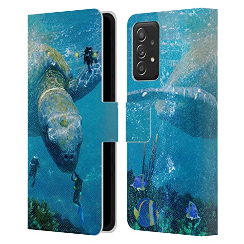 Étui en cuir Samsung Galaxy A53 5G protection portefeuille Dave Loblaw Tortue premium