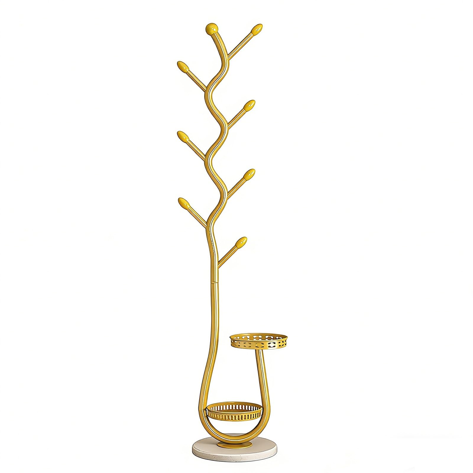 FGXHHS Space-Saving d Hall Tree with Sto, Double Layer Coat Rack for Entryway, Foyer, Corridor, Bedroom, Living Room - & Functal nizer