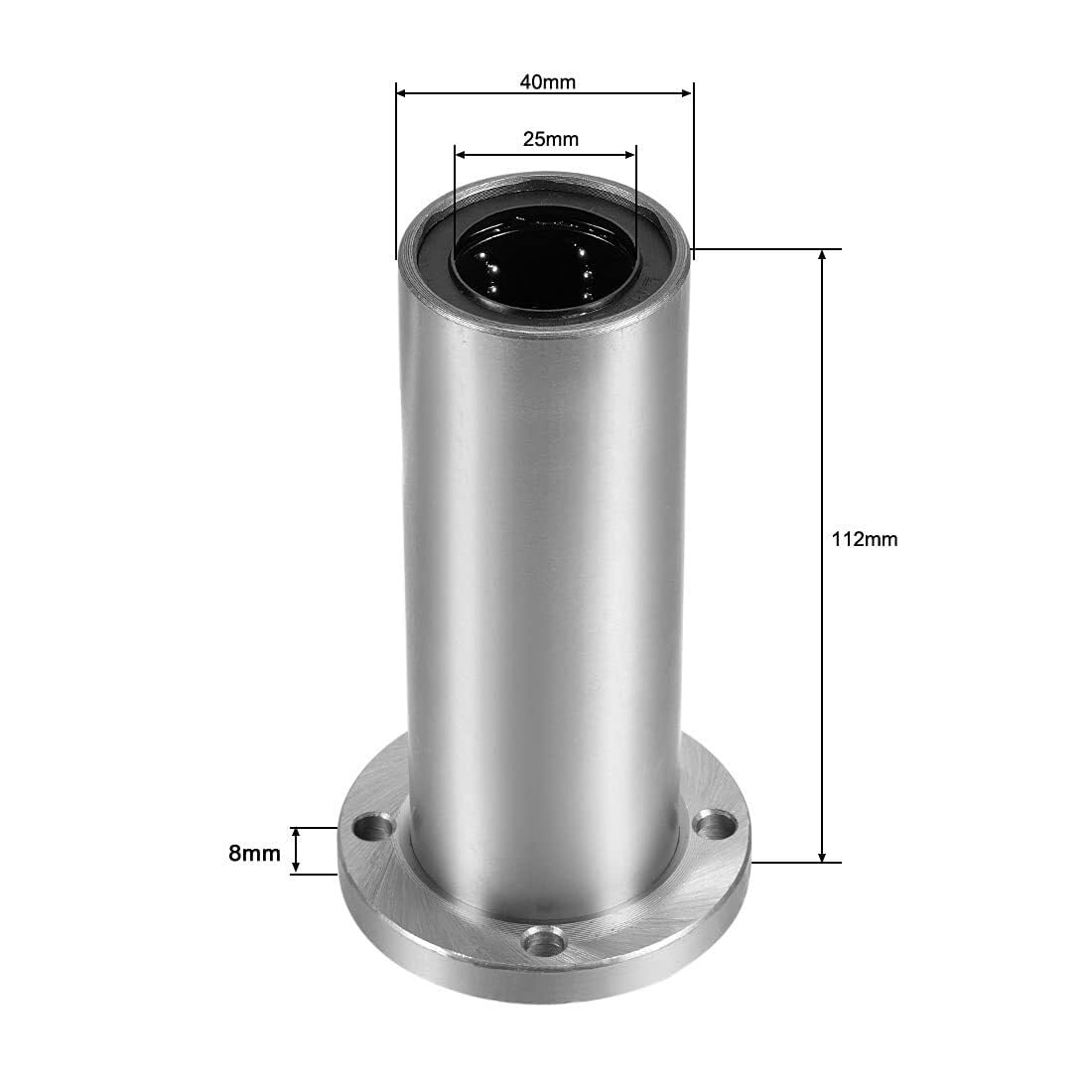 Linearkugellager LM16LUU 16mm extra lange Flanschbuchse doppelt abgedichtet für 16mm Welle 4er-Pack