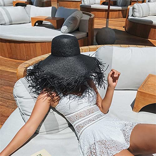 Grand chapeau de soleil pliable pour femme idéal pour la plage et le voyage