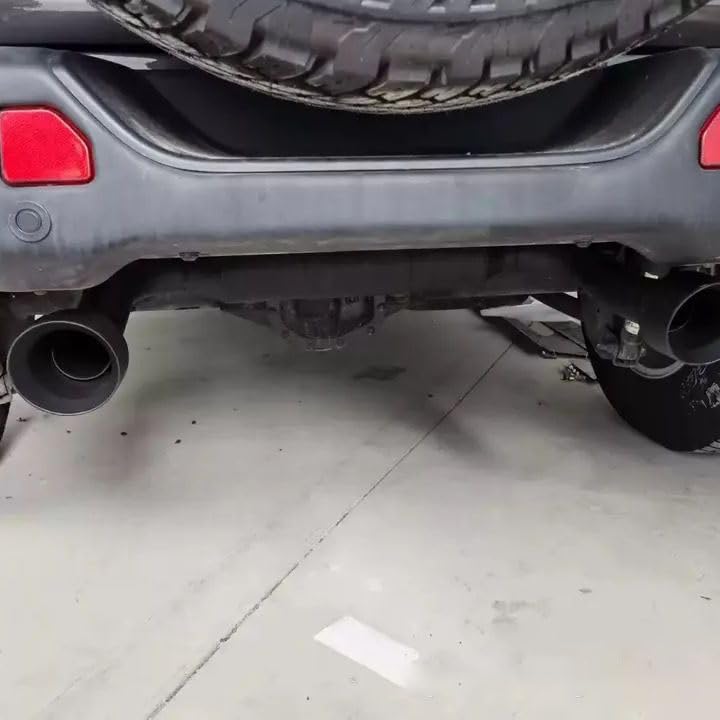 Tubo de Escape del Coche para Jeep Wrangler JL 2018 2019 2020 2021 2022 2023 2024 2025, Tubo De Escape De Acero Inoxidable Cola De Escape Accesorios Automóviles