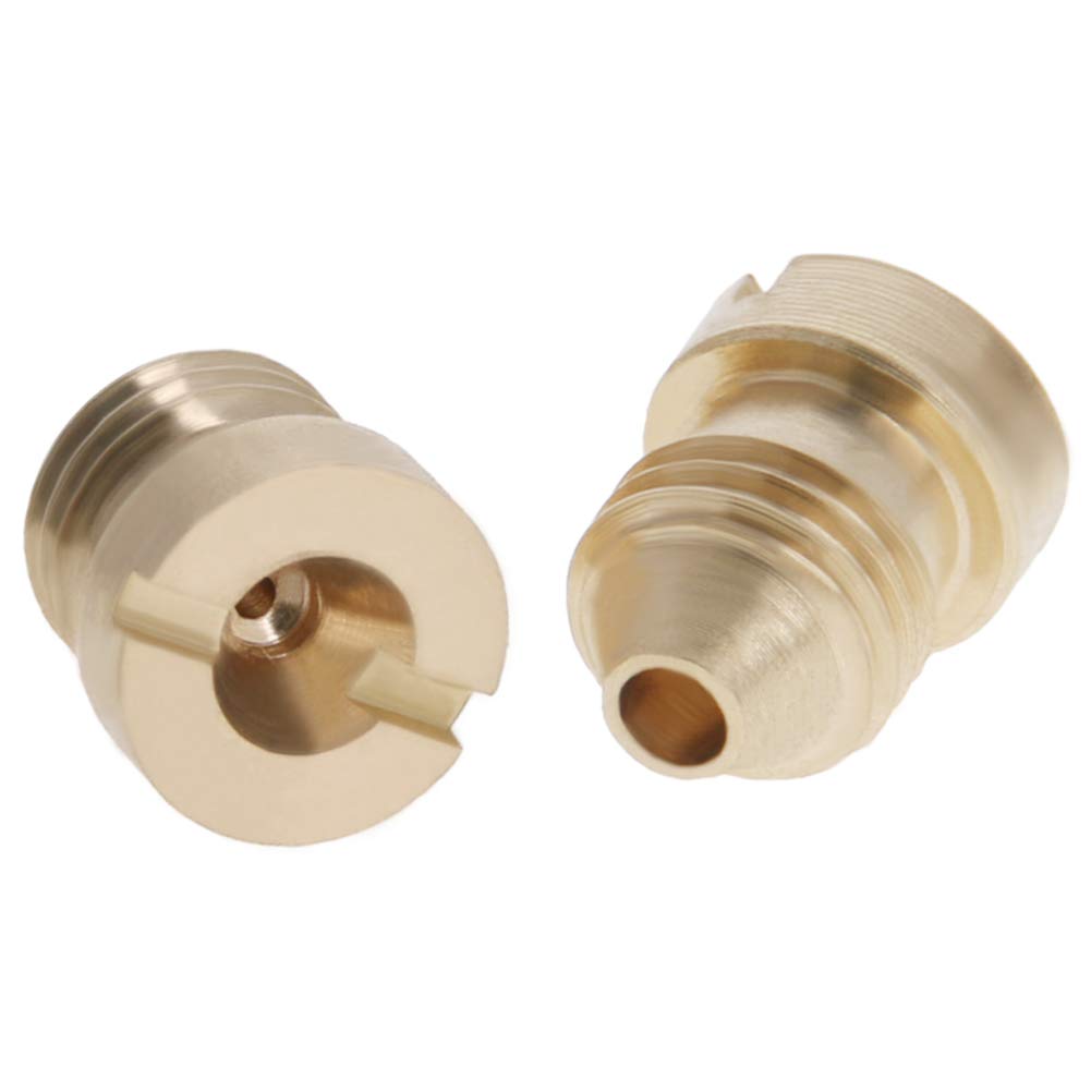 2 Ugelli In Ottone Per Cannone Schiuma Neve - Orifizio 1.1mm, Universali, Per Lancia Schiuma Alta Pressione, Ricambio