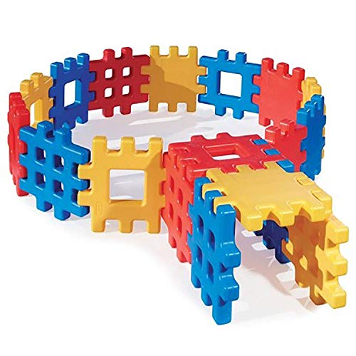 Little Tikes Big Waffle Block Set - 18 pieces, Blue/Red/Yellow - image 4