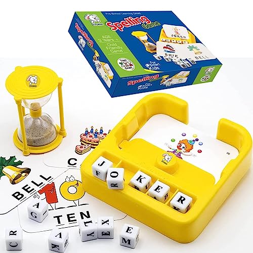 Storio Toys Spelling Brain Games for Kids with Flash Cards, 2 in...