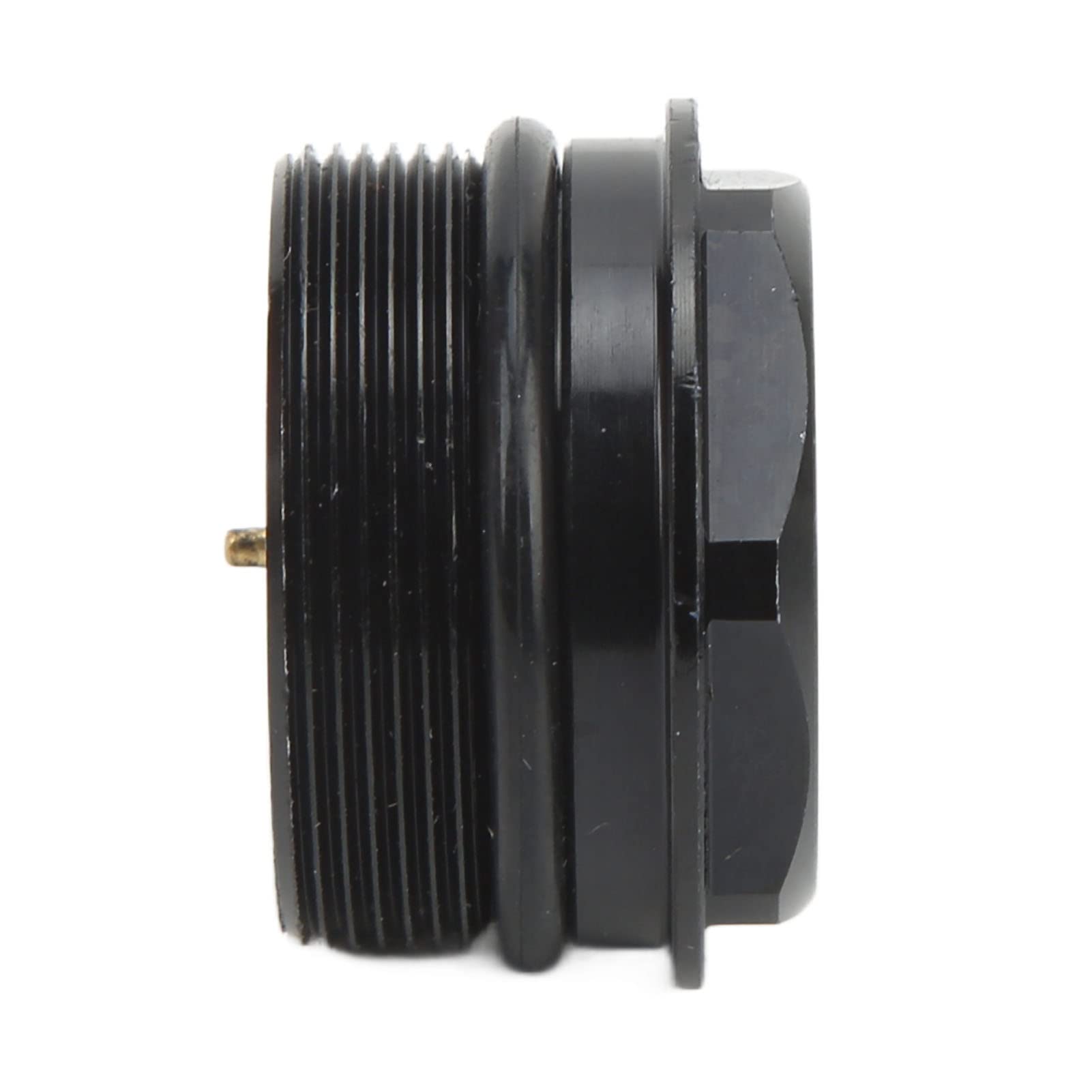 Fork Valve Nut, 2 Pieces M8 Flange Crank Arms Nuts for Bottom Standard Threaded Type Black Crank Nuts. Made of Aluminum Alloy, Compatible with Valve Core, Small Size