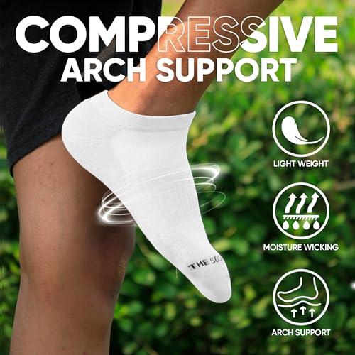 No-Show Socks Men: Running & Compression - Low Cut & Ankle Support Socks for Men3