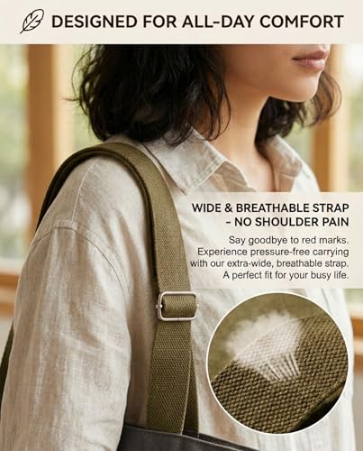 Bolso Tote de Lona para Mujer con Correa Ajustable miniatura 5