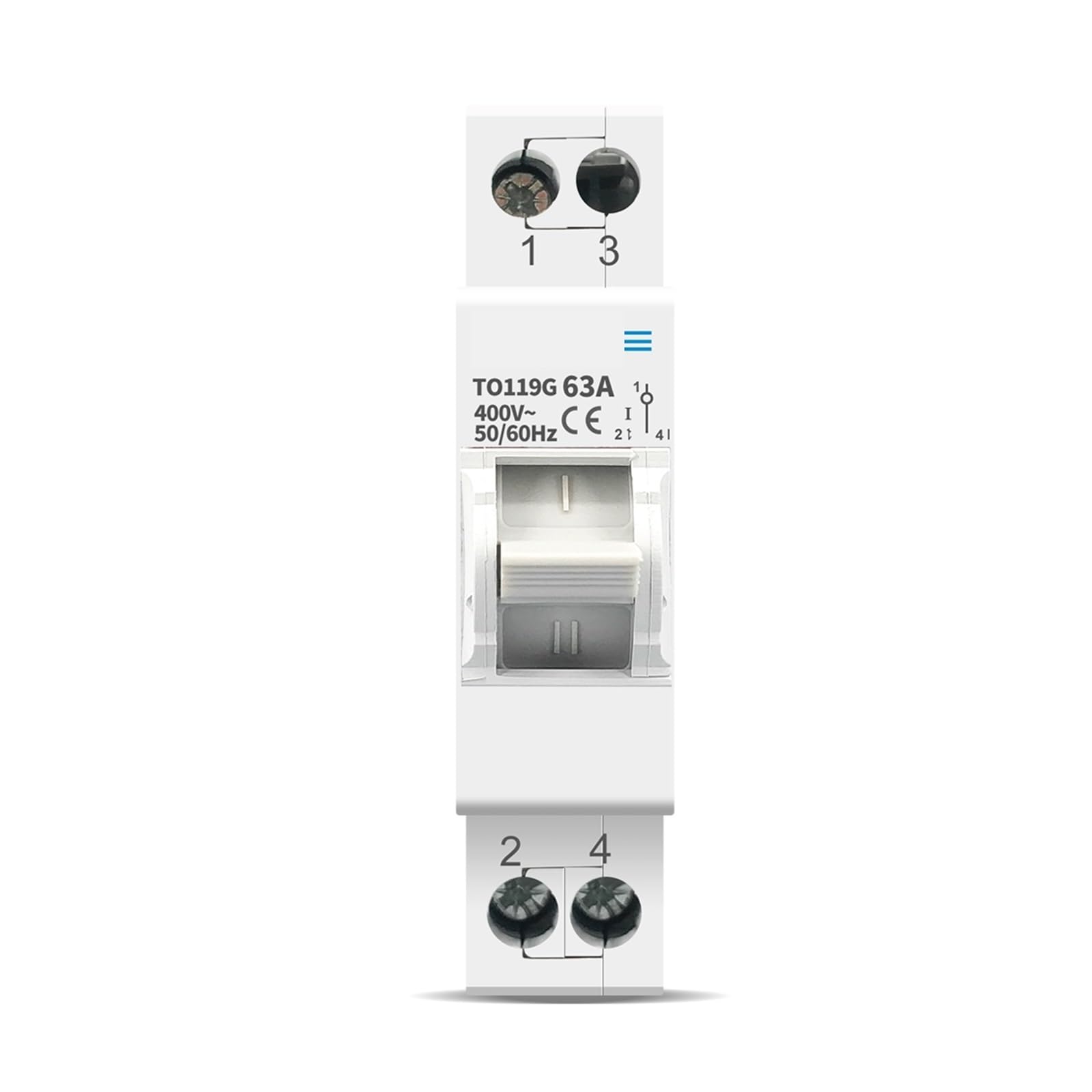 Disjoncteur 1P 63A MTS avec verrouillage de sécurité pour inverseur de source manuel