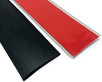 Vista 10 de Tira de transición autoadhesiva de 3.2 pies, tiras de cubierta de piso, transiciones de piso, tira de piso laminada, tira divisora plana de PVC