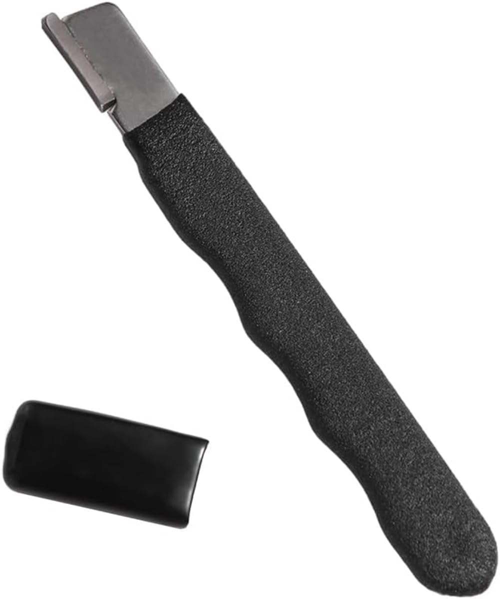 Professional Kitchen Knife Sharpener - Tungsten Diamond Ceramic Sharpening Stone for All Blades Black