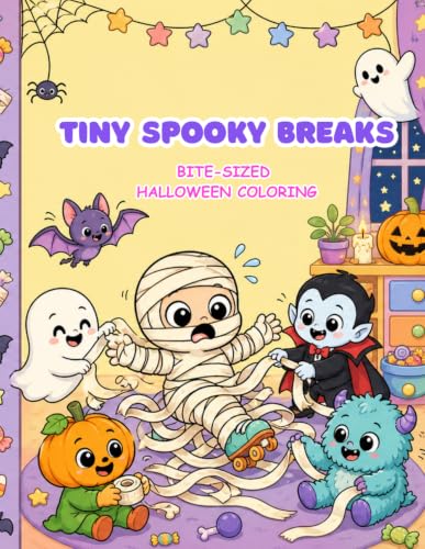 Tiny Spooky Breaks: A Cute and Funny Halloween Coloring Book with 200+ Bite-Sized Mini Designs for Quick Creative Breaks image 2