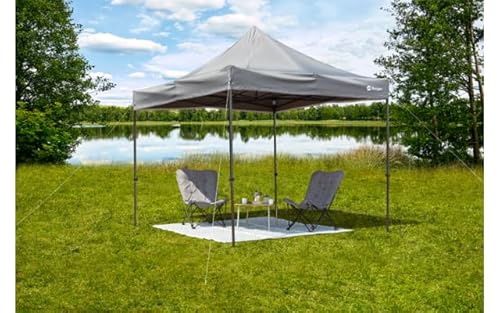 BERGER Faltpavillon 3x3 m │Pop-Up Pavillon Gartenpavillon Wasserdicht stabil & Höhenverstellbar | Schnell aufbaubarer Sonnenschutz Terrasse Grillpavillon Partyzelt für Camping Garten & Outdoor