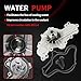 Engine Timing Chain Kit Water Pump Fits for Ford Flex Taurus Edge 2007-2010 3.5L,MKX MKS MKT MKZ 07-10 3.5L for Mazda 6 CX-9 08-11 3.7L Automotive Replacement Time Part Sets Replace AT4Z-6268-C