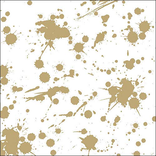 Paper Napkins Lunch/Festival/Party/Approx. 33 x 33 cm Splash Gold Autumn Winter Christmas - Ideal as a Gift and Table Decoration
