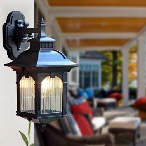 Lampe murale extérieure imperméable luminaire de terrasse style chinois E27