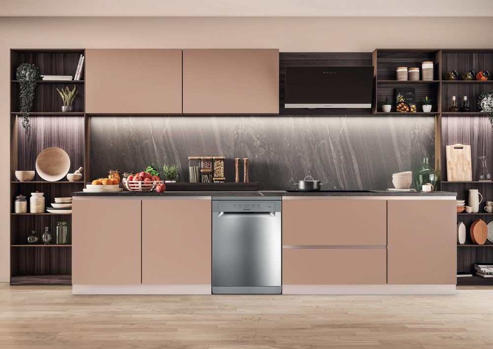Hotpoint Ariston - Lavastoviglie 14 coperti, 60 cm, Inox [Classe efficienza energetica] - H2F HL626 X