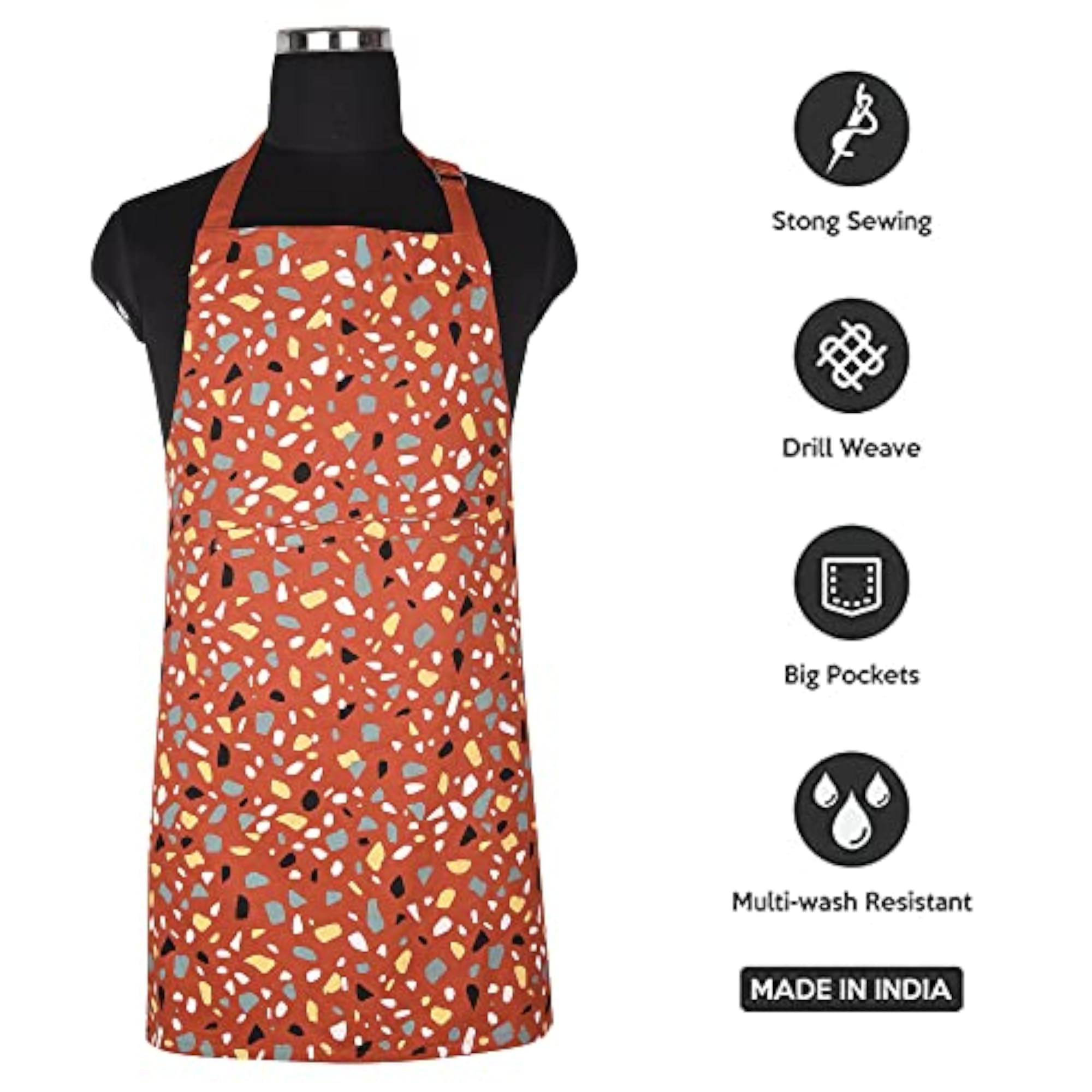 Printed 100% Cotton Kitchen Apron and Oven Glove Set Combo Pack