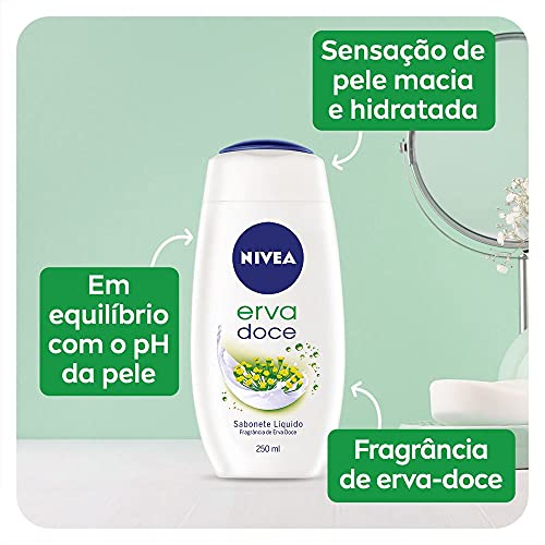 Sabonete Líquido Nivea Erva Doce 250Ml, Nivea