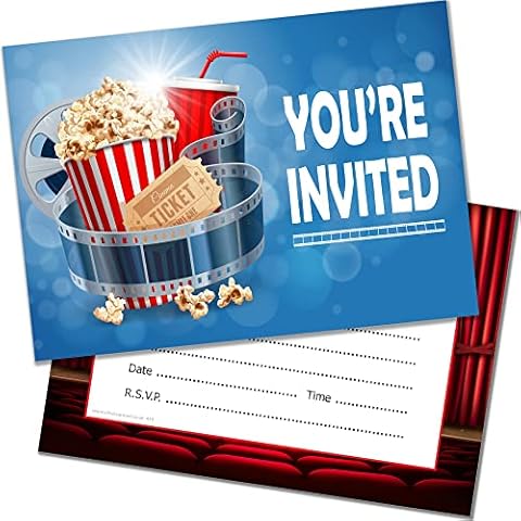 Olivia Samuel Cinema Birthday Party Invites Cover