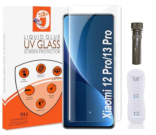 Image of Premium Curved Uv Tempered Glass For Xiaomi 13 Pro Cellphone (Transparent,Pack Of 1) Advanced Border Less Full Screen Coverage Uv Screen Protector Guard With Installation Kit