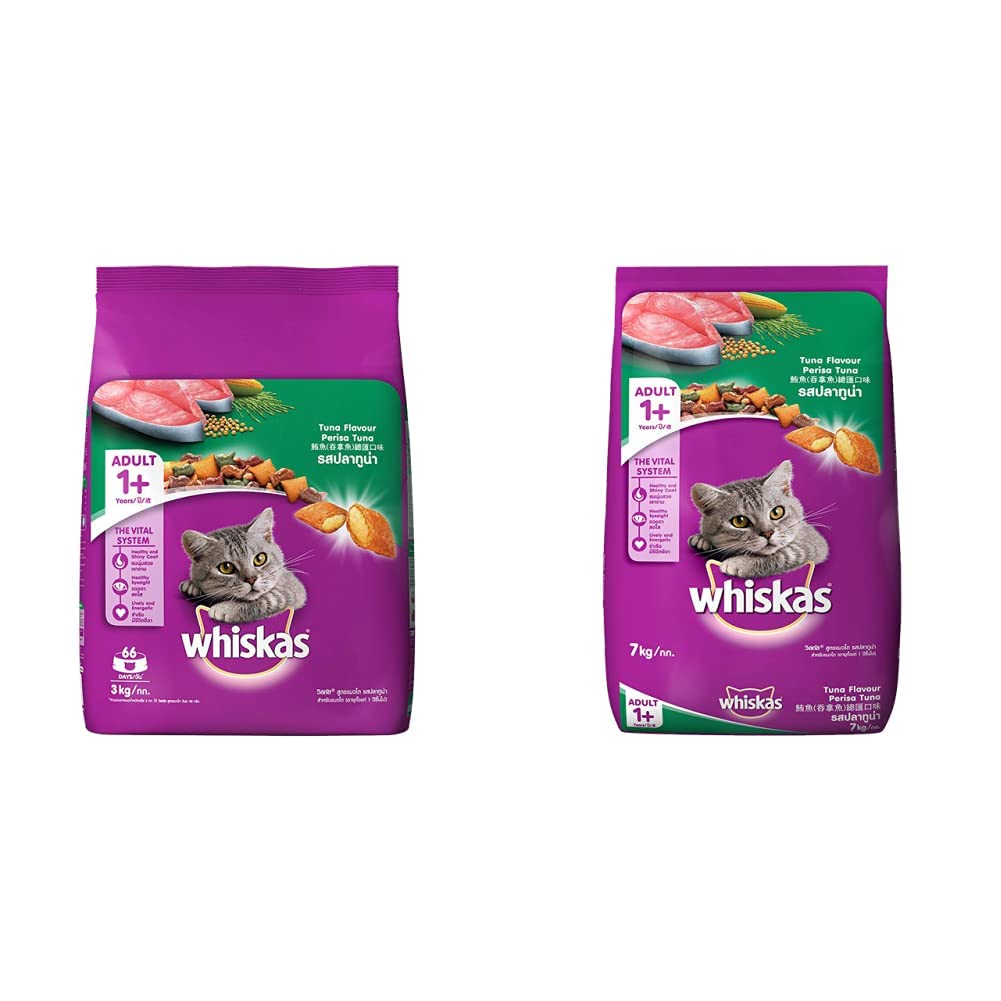 Whiskas Adult (+1 Year) Dry Cat Food, Tuna Flavour, 3kg Pack and Adult (+1 Year) Dry Cat Food, Tuna Flavour, 7kg Pack (B08GMSBT7Q) Amazon Price History, Amazon Price Tracker