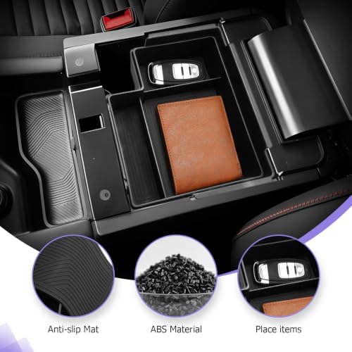 Image of LUWU for 2026 Explorer Center Console Organizer Accessories | for 2025 2026 Ford Explorer Front Armrest Storage Box Armrest Console Storage Box Insert Tray Coin Container 3-Pack