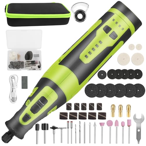 2025 Kalamotti Cordless Rotary Tool, 8V Power Rotary Tool Kit with 5 Speed, 105pcs Accessories, 2500mAH Large Battry, Mini Electric Grinder for Sanding, Carving, Polishing, Engraving