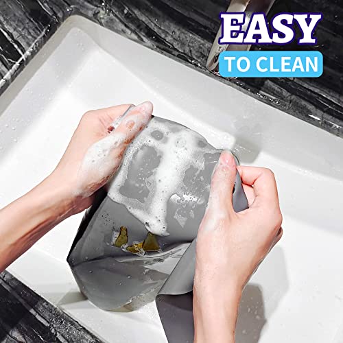 2 Pack Silicone Mats For Resin, Leorbo 15.7"X 11.7" Silicone Sheets For Resin Molds Silicone, Silicone Mats For Crafts, Silicone Mat For Epoxy Resin, Diy Art Crafts, Dark Gray & Translucent #TOP7