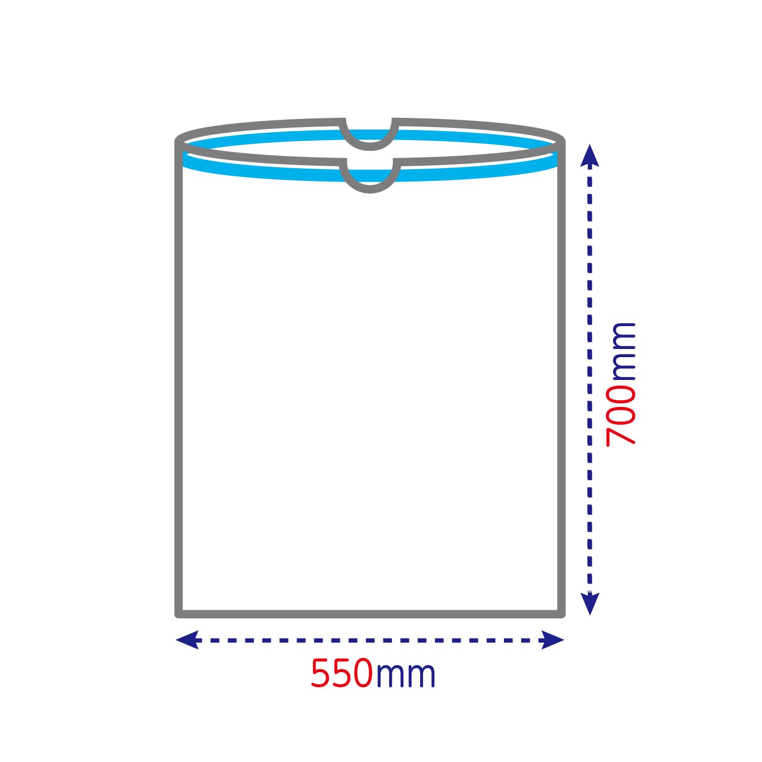 Ordi DT-HN30-100 Garbage Bags with Ties 100 L; Translucent, 100 Pieces, Easy to Take Out One by One Piece, Convenient to Carry, Storage Bag