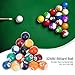 Mini Pool Ball Set,16pcs/Set 0.98Inch Resin Mini Billiard Ball Children Toy Small Pool Cue Balls Full Set Mini Pool Table Accessories