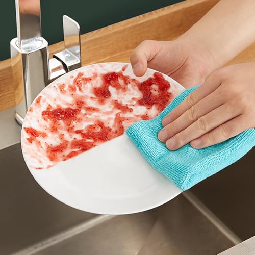 Toallas de cocina de microfibra para mantener tu hogar impecable y libre de grasa cada día 5