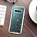 LONTECT for Galaxy S10 Plus Case Glitter Crystal Clear Sparkle Bling Heavy Duty Shockproof Hybrid Hard PC+Soft TPU Dual Layer Protective Case Cover for Samsung Galaxy S10 Plus, Clear/Silver Glitter