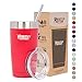 Healthy Human 20oz Cruiser Tumbler with Stainless Steel Straw - Vacuum Insulated Double Walled Hydro Travel Mug - Red Hot