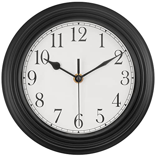 SkyNature Reloj de pared vintage, 23 cm, estilo retro, decorativo, pequeño, silencioso, sin ruido de tictac, funciona con pilas, reloj de pared para interiores, dormitorio, oficina Cover