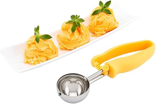 Miniatura 1 de Cucharón de porciones de acero inoxidable de agarre cómodo con mango ambidiestro