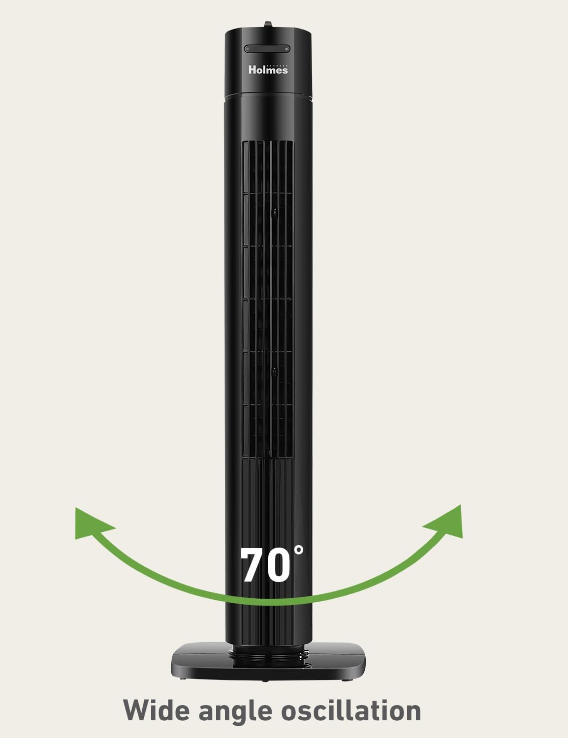 Holmes tower fan oscillating 70 degrees