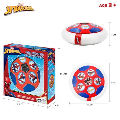Image of Spiderman Air Soccer Ball Non Rechargeable Battery Powered Hover Football, Indoor Electric Smart Air Football for Boys and Girls. Fun Game for Kids - For Birthday Gift
