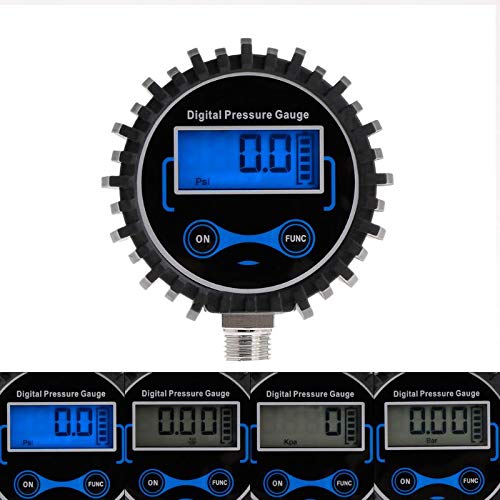 AGAATI Manómetro Digital para neumáticos, medidor de PSI de Aire, Monitor de presión de neumáticos para Coche y Motocicleta, Instrumentos y aparatos