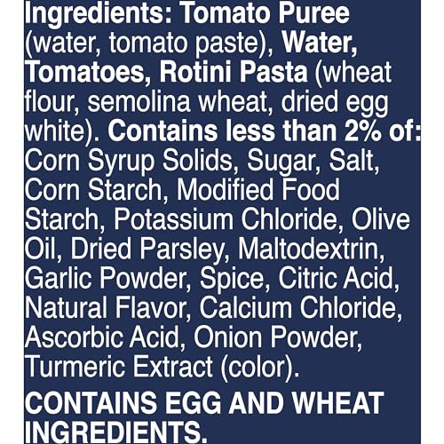 Image of Progresso Vegetable Classics Tomato Rotini Canned Soup, 19 oz. | Curly rotini pasta in tomato base, Vegetarian, No artificial flavors, No colors from artificial sources