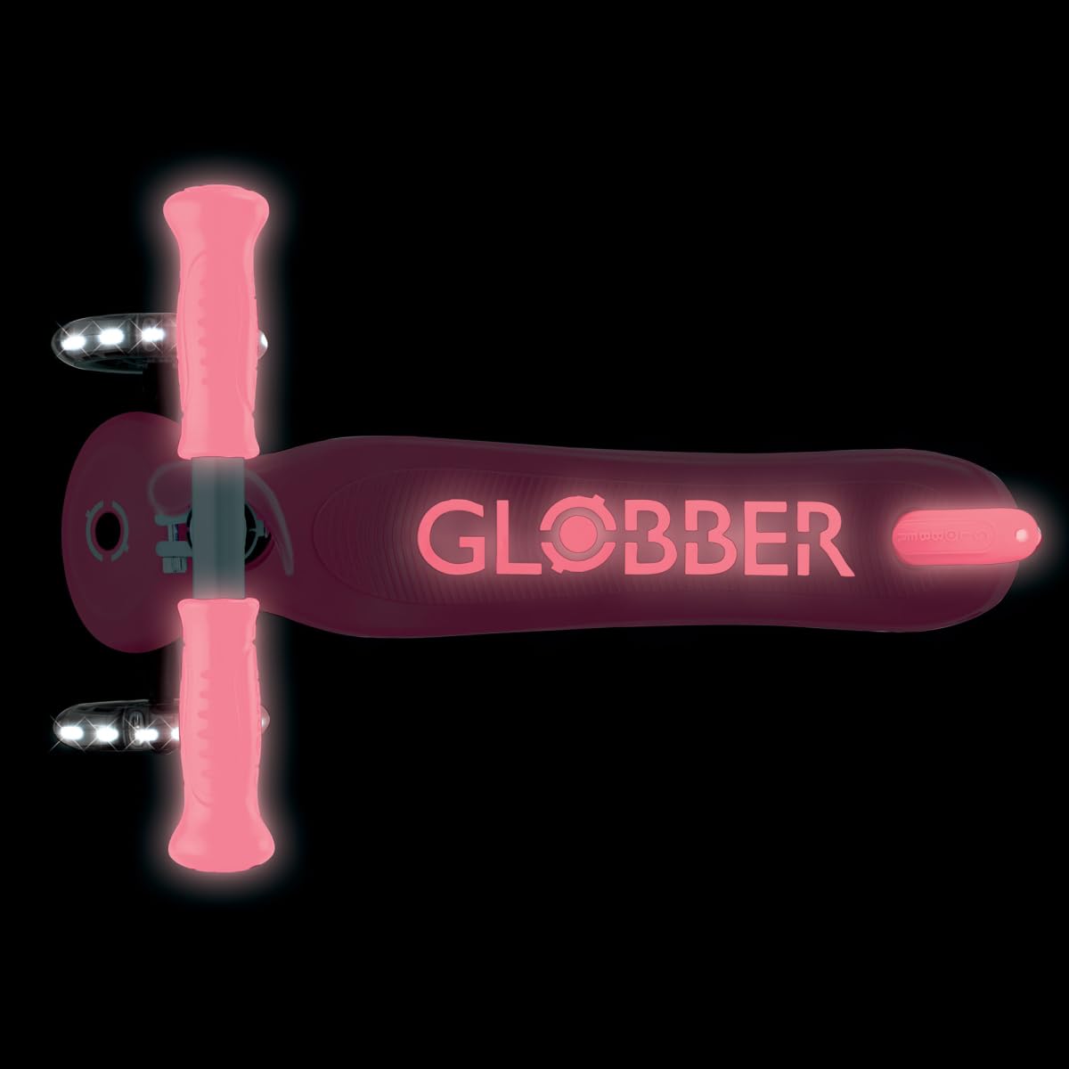 Globber - Primo Plus Glow Lights - Trottinette 3 Roues Lumineuse et Fluorescente, dès 3 Ans