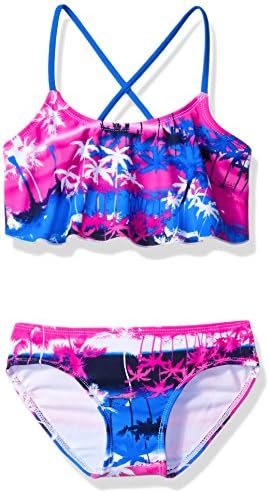 Kanu Surf Girls’ Alania Flounce Bikini Beach Sport 2 Piece Swimsuit