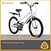 RoyalBaby Freestyle Kids Bike 20 Inch Wheel Bicycle Teens BMX with Dual Hand Brakes Kickstand Boys Girls Ages 6-10 Years, White