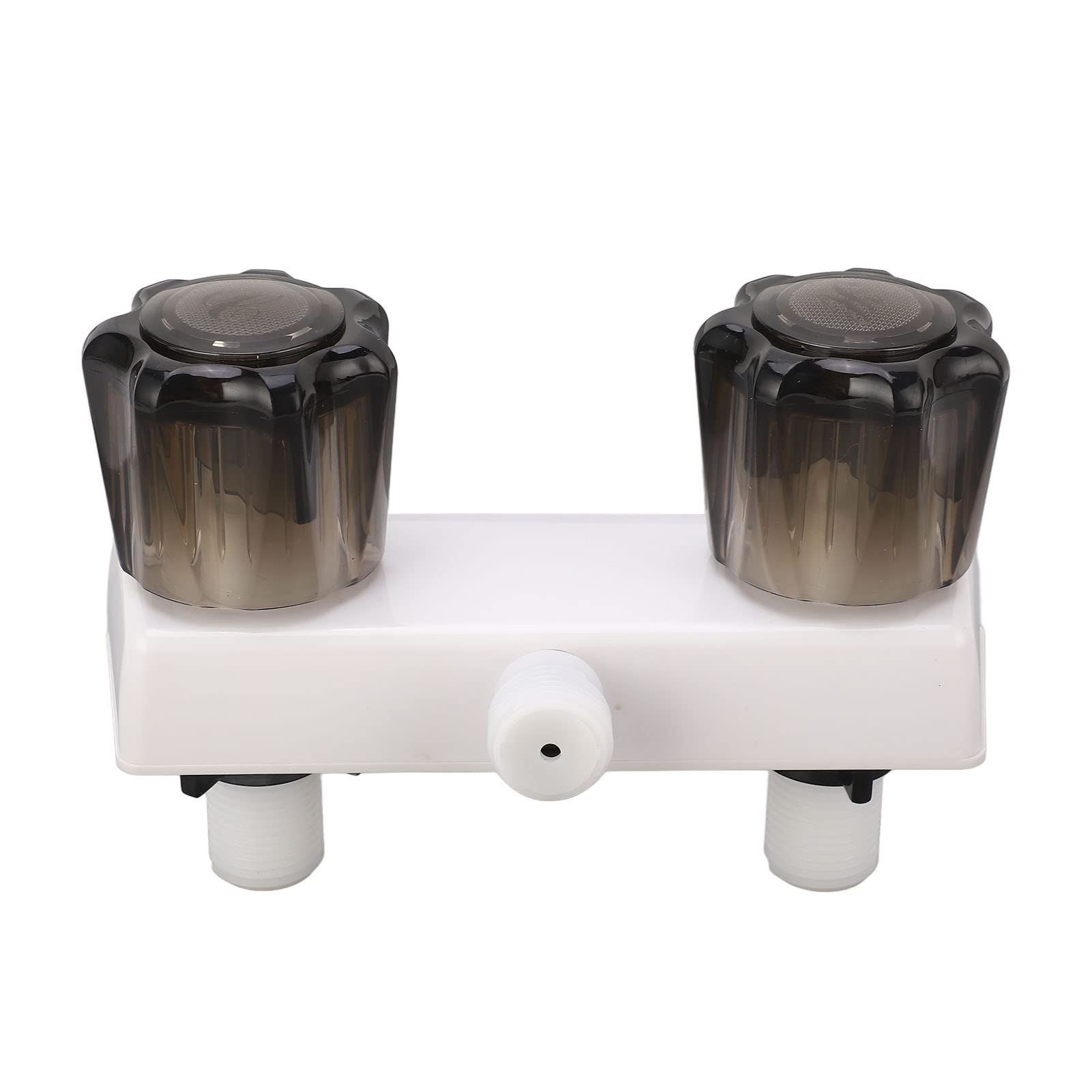 Robinet de Douche de Camping-car RV, Commande de Vanne de Mélange de Douche avec 2 Boutons pour Camping-car, Camping-car (Blanc)