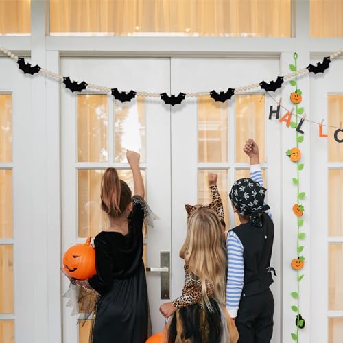 Oeyliz Halloween Garland for Mantel Halloween Decorations - image 5