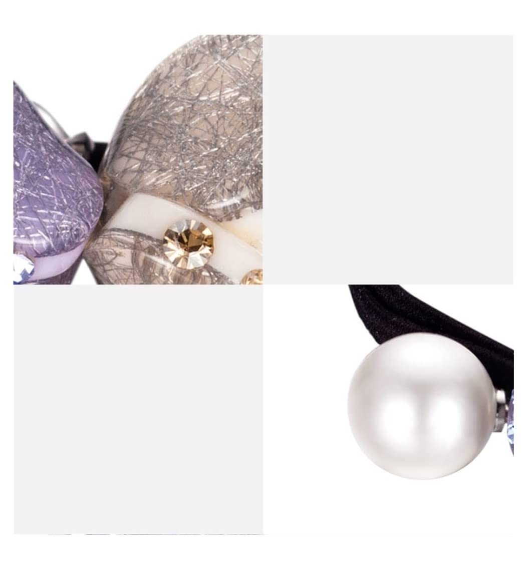 Scrunchies Per Capelli Moda Perla Capelli Corda Fiore Fascia per capelli Strass Legami per Elastico per Gioielli Elastici Per Coda Di Cavallo