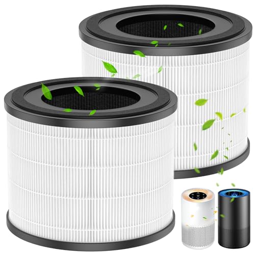 AP-S0610L Air Filter Replacement for MOOKA AP-S0610L Air Purifier, 3-IN-1 Hepa Filter, High-Efficiency Activated Carbon Replacement Filter - 2 Pack
